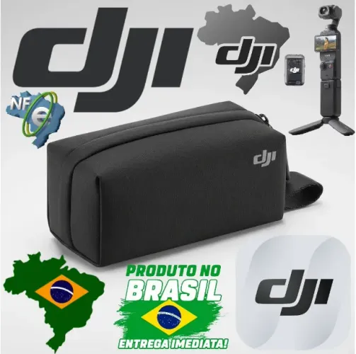 Bolsa Dji Original COMPATÍVEL c/Acessórios Dji Pocket1,2,3,4 (Exceto 4 Pro)