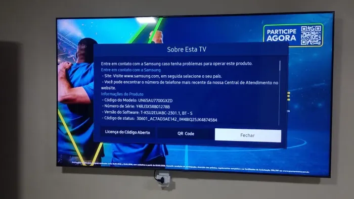 Vendo TV Samsung 65 polegadas 