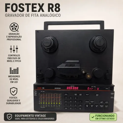 Fostex R8 Gravador Analógico 8 Canais Vintage