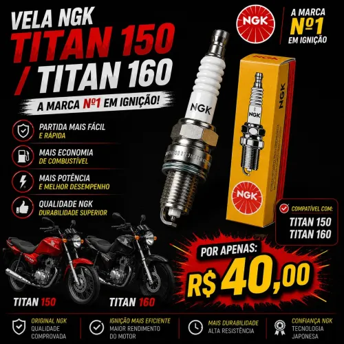Vela NGK titan 150 e Titan 160