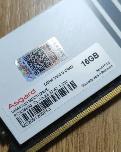 Memória RAM ASGARD DDR4 RGB, 32GB 2x16 3600MHz