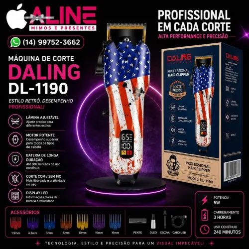 MAQUINA DE CORTAR CABELO DALING DL-1190