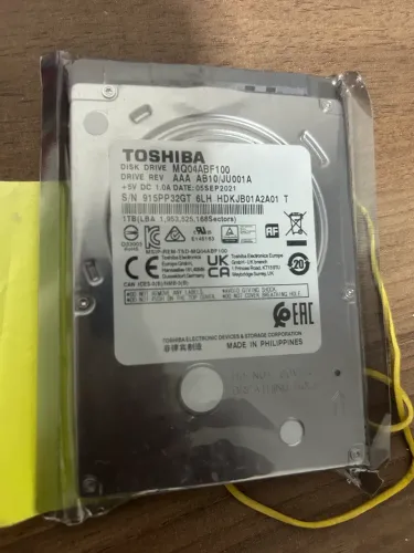 HD Toshiba 1TB Novo SATA 2,5" para Notebook