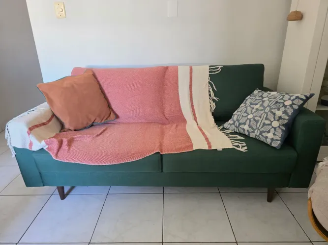 Sofá Noah Trend Verde Abra Casa