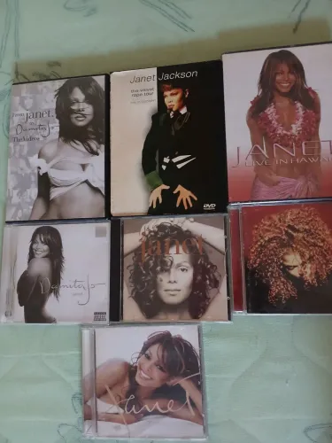 Coleção Cds e DVDs Janet Jackson