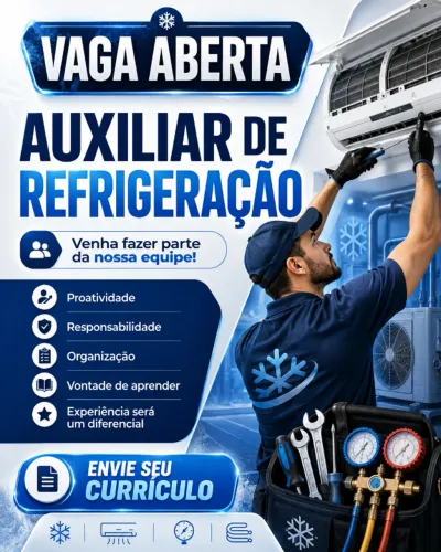 Contrata-se Auxiliar de Refrigeração