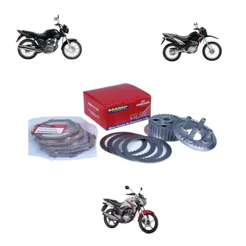KIT EMBREAGEM TITAN150/BROS150/FAN150 HAMP