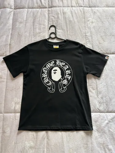 Camiseta Chrome Hearts x Bape