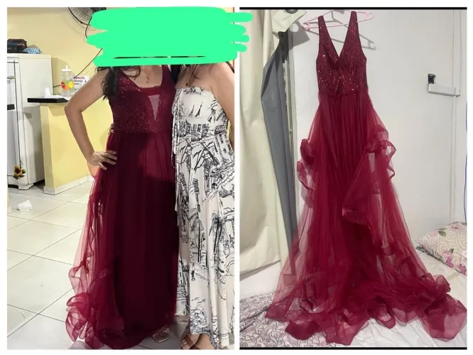Vestido longo de festa
