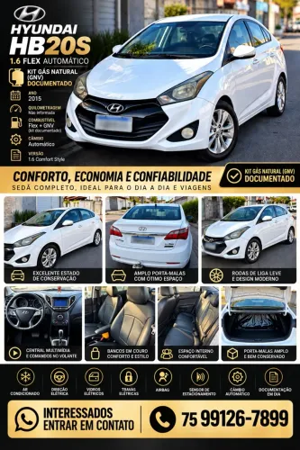 Hyundai HB20S C.style/c.plus1.6 Flex 16V Aut. 4P 2015