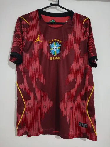 Camisa do Brasil Vermelha Masculina 2026 Camisa de Time Lançamento 2026