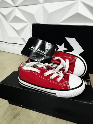 Tênis Infantil Converse All Star Chuck Taylor - Vermelho TAM 23 