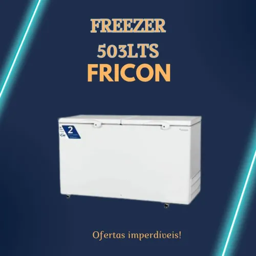 Freezer fricon porta dupla 503 littos nova pronta entrega