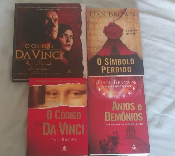 Trilogia Dan Brown + 1 roteiro ilustrado