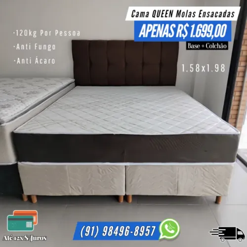 CAMA QUEEN MOLAS ENSACADAS 1.699$