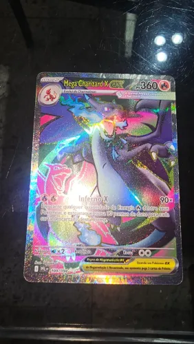  Mega Charizard ex com relevo