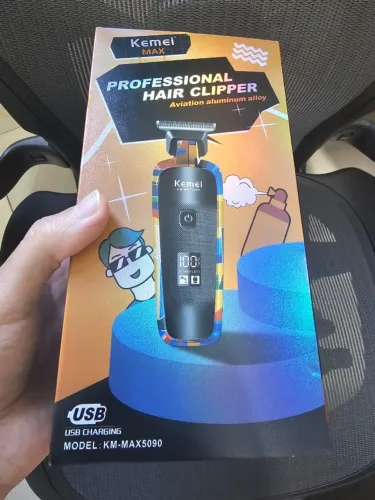 Máquina de Acabamento Profissional Kemei KM-MAX5090 Sem Fio