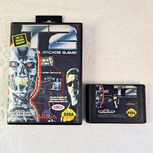 Jogo Original T2 -The Arcade Game Original com Caixa - Mega Drive Americano