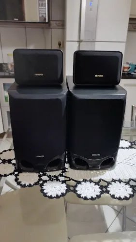 Par de caixas acústicas + surronds Aiwa modelo nsx-999 ( usadas e antigas )