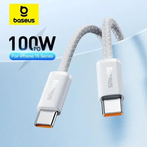 cabo baseus 100w tipo C 1 metro