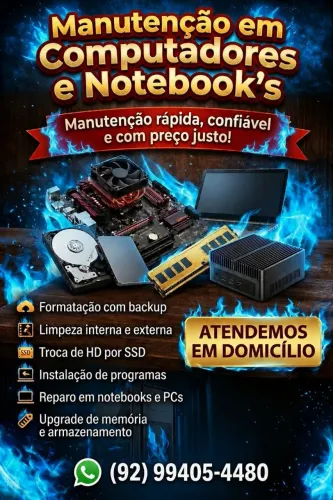 Manutenção Computadores e Notebooks