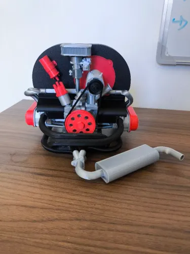 Miniatura Motor Fusca 1/4