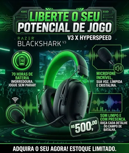 Headset gamer razer 