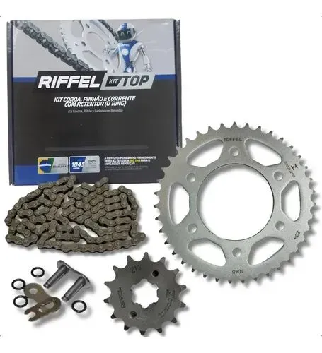 Kit relação Fazer/Factor completo com retentor O-ring Riffel
