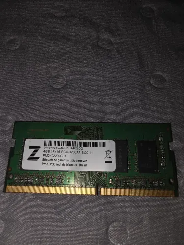 Memória ram dd4 4 gb 3200 notebook