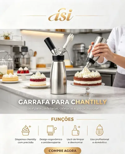 Garrafão para chantilly Profissional ISI