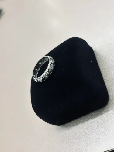 Anel Vintage Em Platina E Diamantes