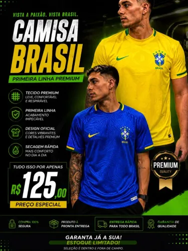 CAMISAS DA SELEÇÃO BRASILEIRA
