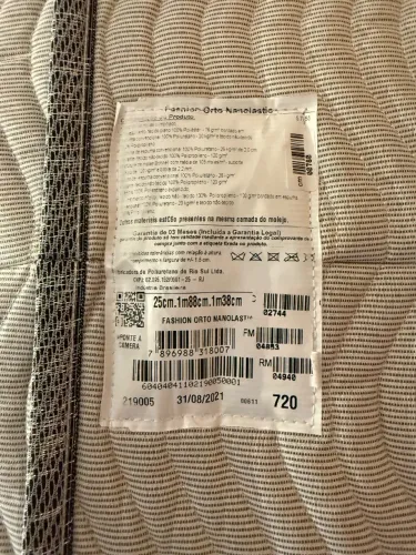 Cama Box Casal com Colchão Ortobom Fashion Orto Nanolastic