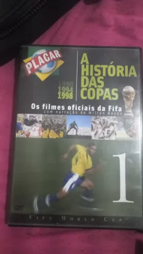 DVD´S - A HISTÓRIA DAS COPAS COM NARRAÇÃO DE MILTON NEVES