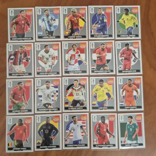 Kit 20 Figurinhas LEGENDS PRATA Copa do Mundo 2026 - ORIGINAL PANINI