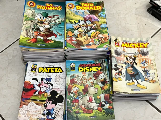 Lote 90 quadrinhos Disney culturama mensal.