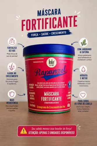 Máscara Fortificante 450g - Lola Cosmetics