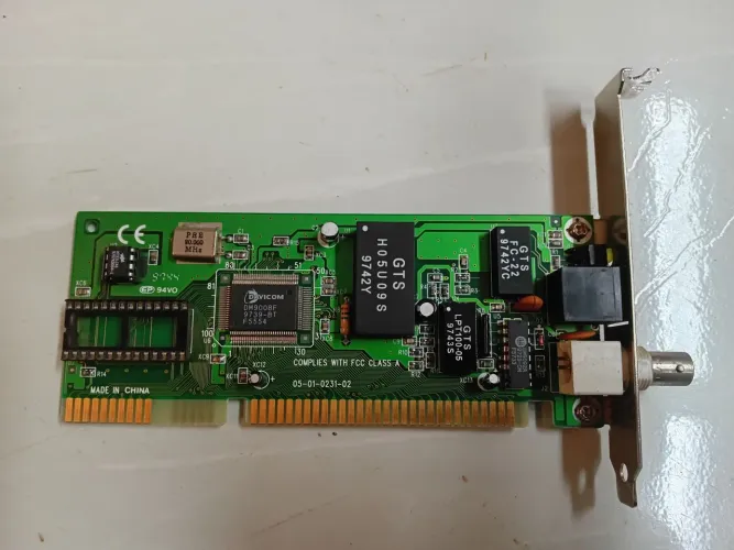 Placa rede coaxial