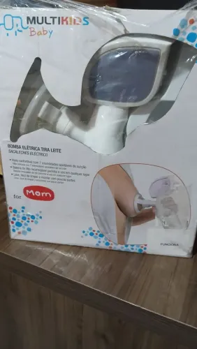 Bomba Elétrica Extrator Tira Leite Materno Seio - Multikids - Geral