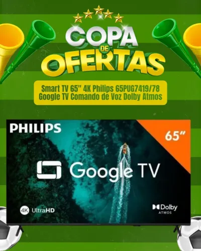 Smart TV Phillips 65 Polegadas | Lacrada | Com Nota fiscal