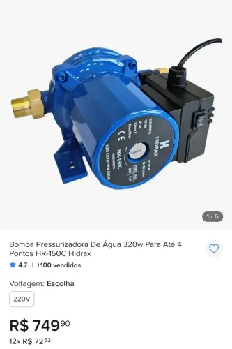 Bomba pressurizador