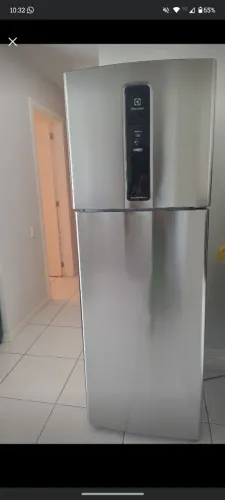 Geladeira Electrolux Frost Free Inverter AutoSense 410L Inox Look