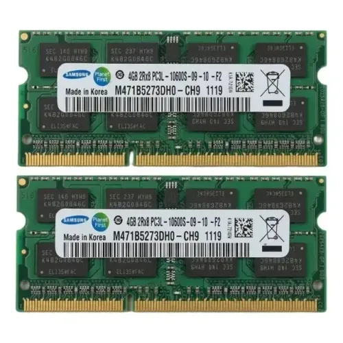 Kit Memória RAM 8GB DDR3 (2 Pentes de 4GB Samsung / HBS) para PC