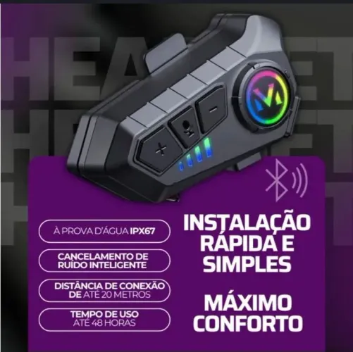 Fone de ouvido pra capacete 