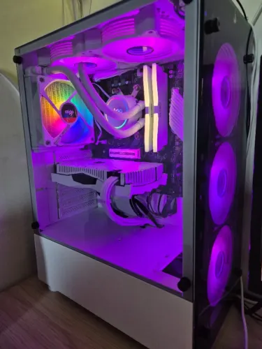 PC Gamer completo Ryzen 5 5600G + RTX 2060 Super + Monitor + periféricos