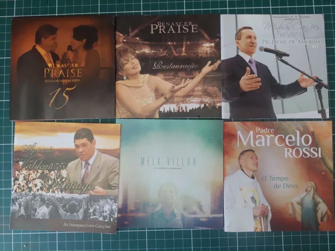 KIT COM 6 CDs RELIGIOSOS - DIVERSOS ARTISTAS