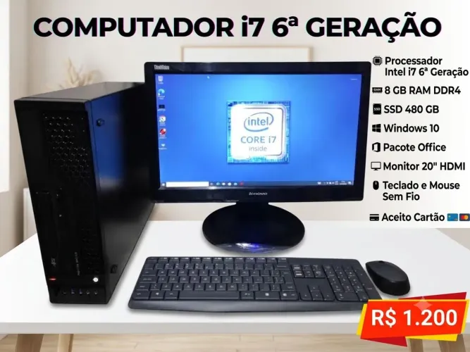 Computador i7 sexta geração