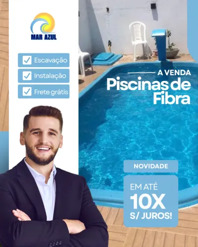 Piscinas de diversos modelos e tamanhos