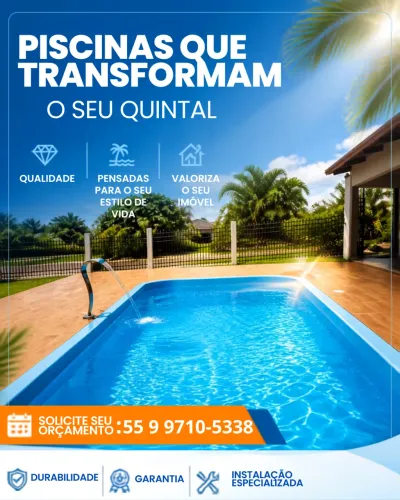 Vendas de piscinas novas direto de fábrica.