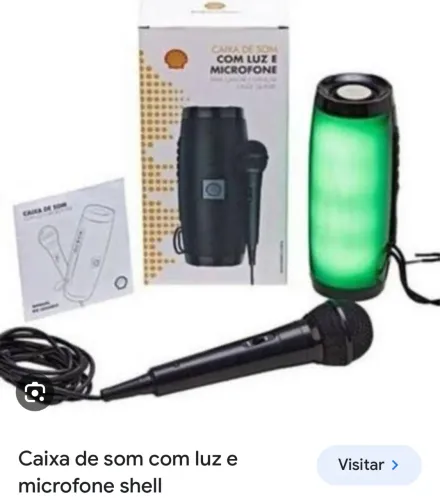 Caixa bluetooth com microfone